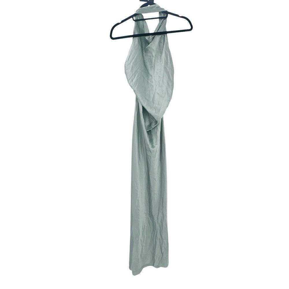 Reformation Women's Aquamarine Anaiis Silk Dress Size 12 NWT